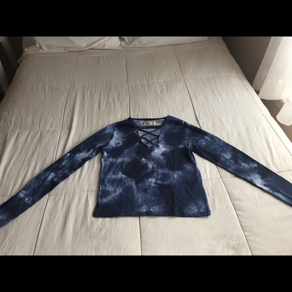 Long sleeve tie dye shirt